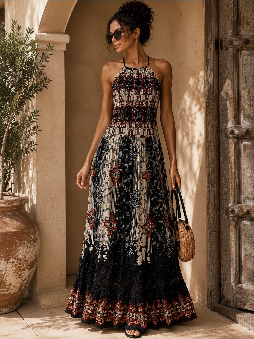 Anthropologie Bhanuni by Jyoti Tiered Dress 0